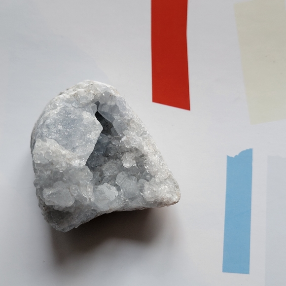 crystals Other - CELESTITE crystal cluster geode
